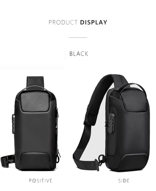 Bolsa Cruzada Antirrobo para Hombre - Mochila Mensajero de Seguridad - Image 26