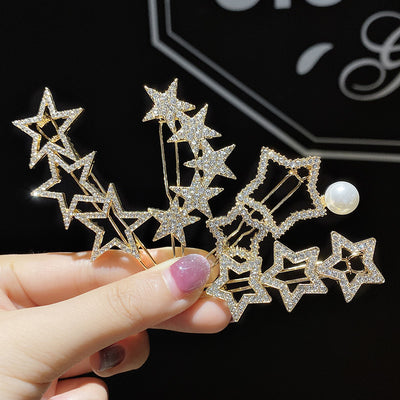 Clip para cabello con estrella de cristales brillantes - Image 13