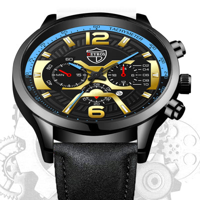 Reloj de Negocios DEYROS para Hombre con Calendario y Movimiento de Cuarzo - Image 14