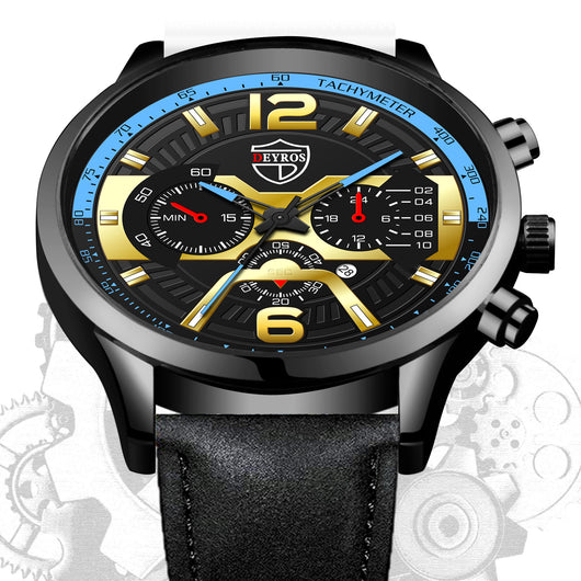 Reloj de Negocios DEYROS para Hombre con Calendario y Movimiento de Cuarzo - Image 14