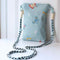 Bolso Bandolera con Bordado de Mariposa y Monedero Integrado