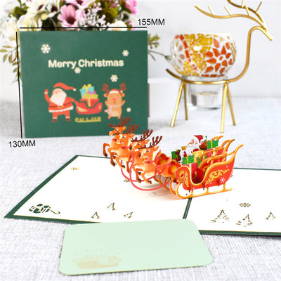 Tarjetas Navideñas Emergentes 3D Árbol de Navidad con Decoraciones y Pegatinas - Image 3