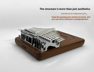 Kalimba de 34 Tonos Doble Capa en Madera de Nogal - Image 13