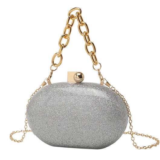Bolso Bandolera de Cadena Acrílica Ovalada - Image 6