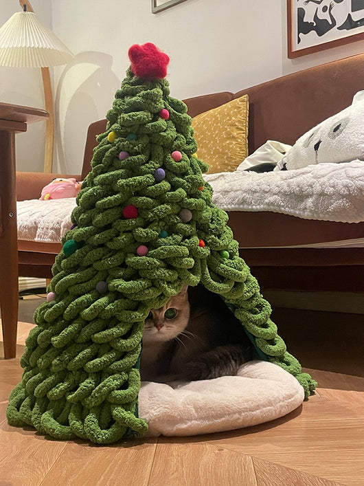 Nido Térmico para Mascotas en Lana Tejida - Kit Completo Navideño - Image 13
