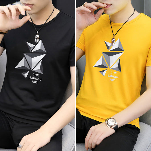 Camiseta Modal Hombre Manga Corta Estampada Ice Silk - Image 17