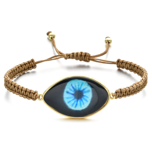 Pulsera Tejida a Mano con Ojo de Demonio Turco en Resina - Image 27
