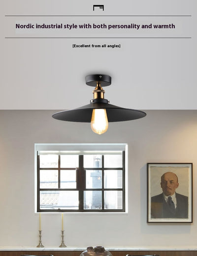 Lámpara de Techo Industrial de Hierro - Luz Colgante Minimalista - Image 11