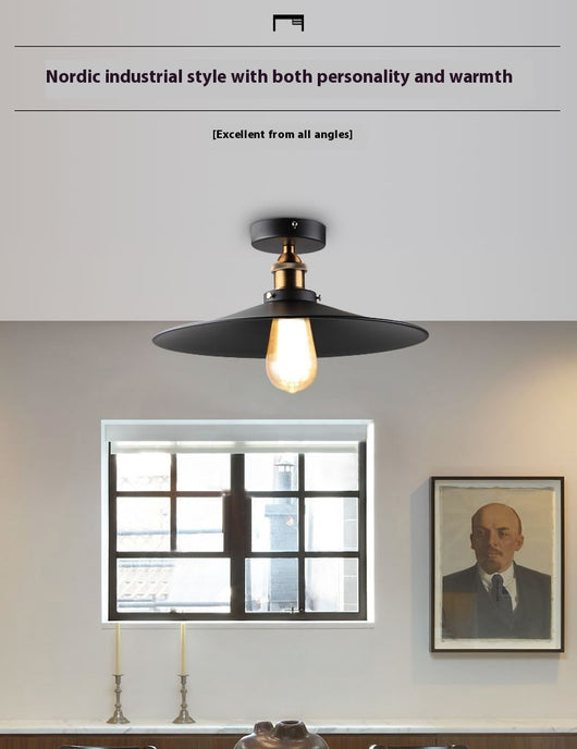 Lámpara de Techo Industrial de Hierro - Luz Colgante Minimalista - Image 11