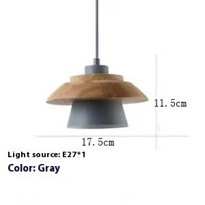 Lámpara Colgante Minimalista de Madera y Aleación Estilo Japonés - Image 10