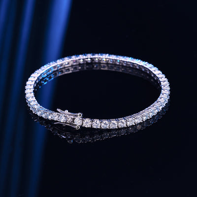Pulsera Tenis de Moissanita 10 Quilates en Plata Esterlina S925 - Image 3