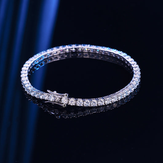 Pulsera Tenis de Moissanita 10 Quilates en Plata Esterlina S925 - Image 3