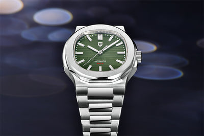 Reloj Automático de Acero Inoxidable Resistente al Agua - Diseño Barril - Image 26