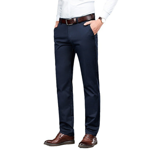 Pantalones de Vestir Hombre Corte Recto Ajuste Suelto con Elastano - Image 5