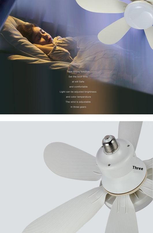 Ventilador de Techo con Luz LED Silencioso para Dormitorio y Sala - Image 26