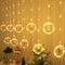 Cortina de Luces LED Navideña con Efecto Destello
