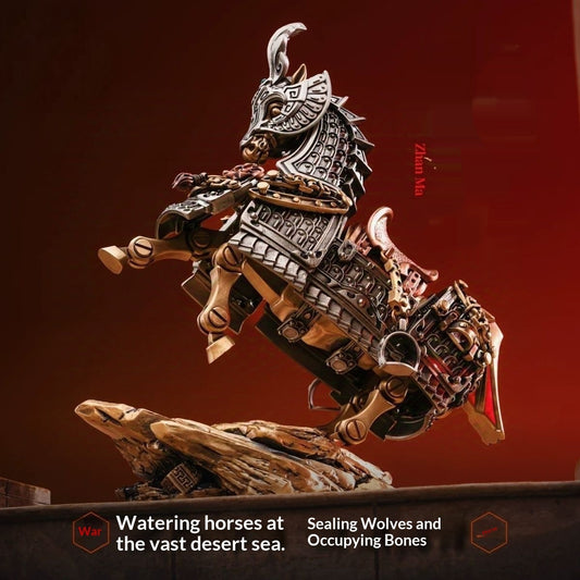 Figura Decorativa de Caballo en Movimiento para Sala de Estar