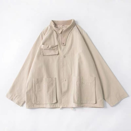 Chaqueta Casual Suelta de Solapa para Hombre - Manga Larga Estilo Street - Image 7