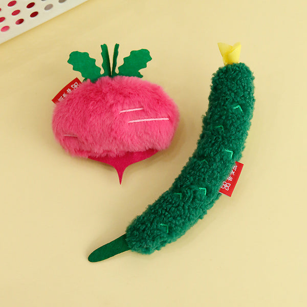 Juguete Interactivo de Vegetales con Sonajero para Gatos