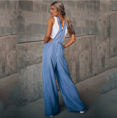 Pantalón Denim Overol Casual Rotos Talla Suelta para Mujer - Image 2