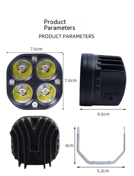 Faro Delantero Cuádruple para Motocicleta y Modificaciones Automotrices - Image 11