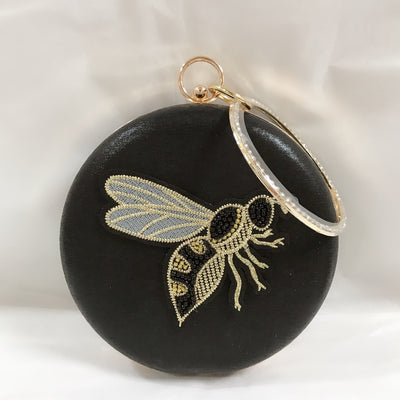 Cartera de Fiesta con Abalorios y Bordado de Abeja - Image 38