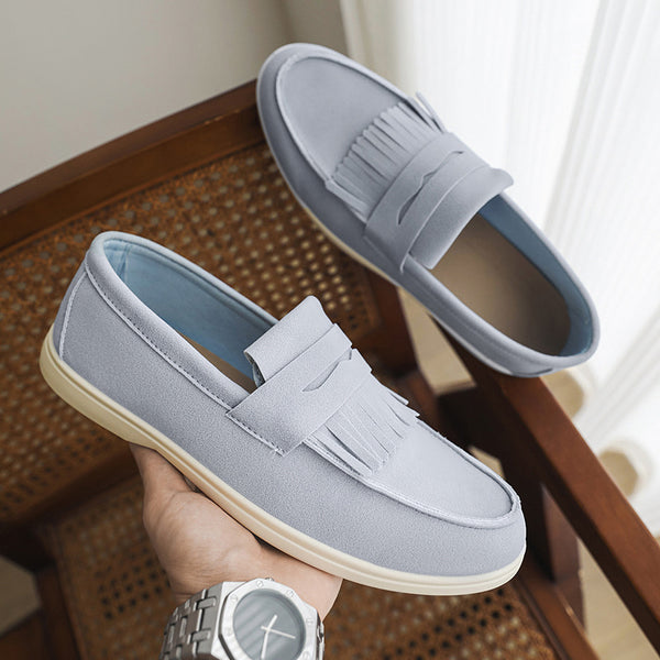Mocasines de Cuero Mate para Hombre - Calzado Slip-on Elegante - Image 6