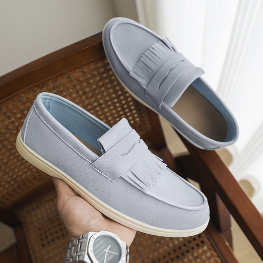 Mocasines de Cuero Mate para Hombre - Calzado Slip-on Elegante - Image 6