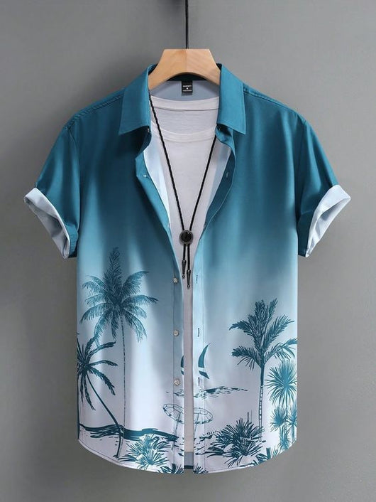 Camisa Hawaiana Floral para Hombre - Estilo Playa Casual - Image 19