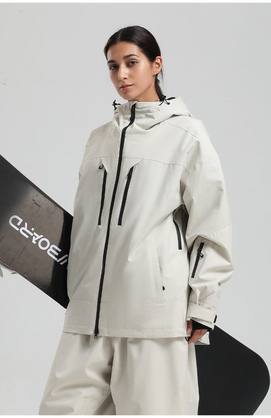 Chaqueta Esquí Hombre Impermeable Transpirable Corte Holgado con Cierre - Image 17