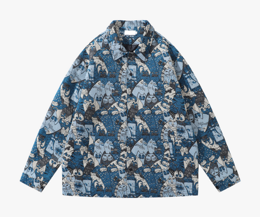 Camisa Suelta Multicolor de Manga Larga para Hombre y Mujer - Image 3