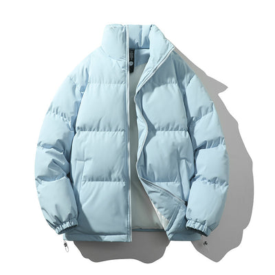 Chaqueta Acolchada de Plumas para Hombre con Cuello Alto - Image 13