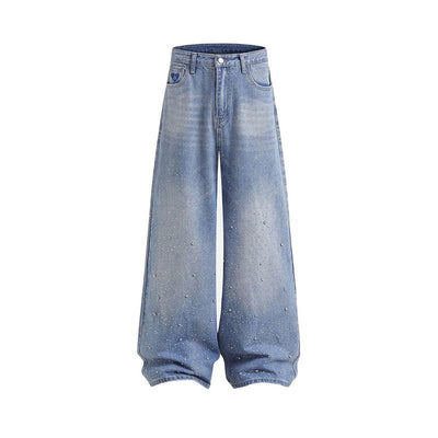 Jeans Relajados con Strass - Pantalones Denim Suave y Cómodo - Image 2