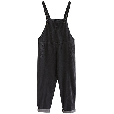 Pantalón Overol Denim Suelto con Bolsillos Grandes - Estilo Casual - Image 2