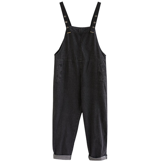 Pantalón Overol Denim Suelto con Bolsillos Grandes - Estilo Casual - Image 2