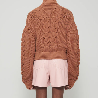Shorts de Cuero Talle Alto para Mujer - Diseño Casual y Versátil - Image 4