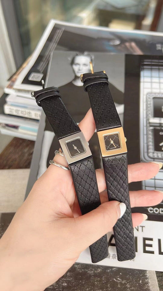 Reloj de Cuero para Mujer Diseño Retro Cuadrado - Image 7