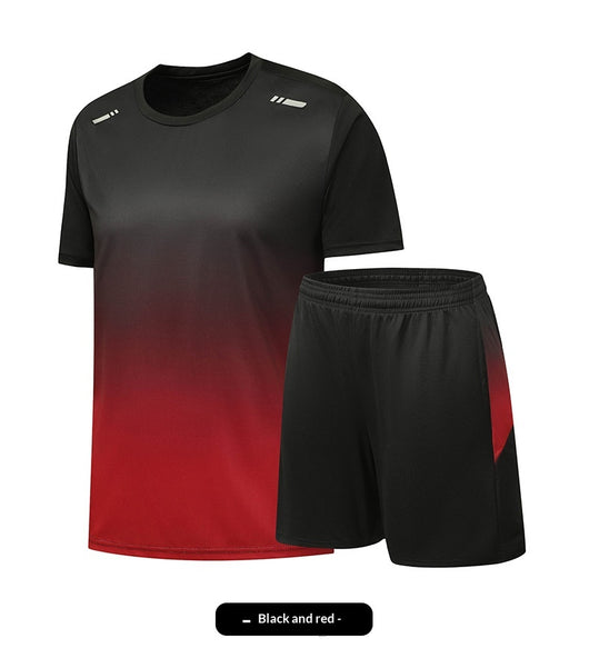Conjunto Deportivo Casual de Verano con Diseño Degradado - Playera y Shorts - Image 12