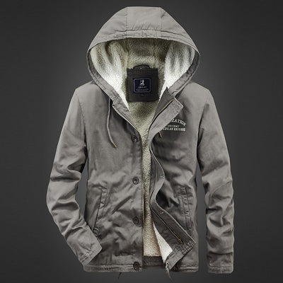 Chaqueta Casual de Algodón con Solapa para Hombre - Image 16