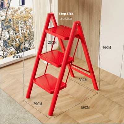Escalera Roja Plegable para Plantas - Soporte Compacto sin Ocupar Espacio - Image 5