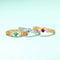 Anillo Retro de Gemas Incrustadas con Diseño Minimalista