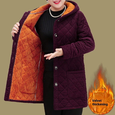Abrigo de Pana Acolchado Estilo Occidental para Adultos Mayores - Image 6