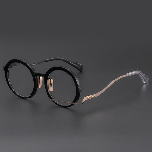 Lentes Graduados Marco Redondo Metálico - Diseño Fashion Versátil - Image 2