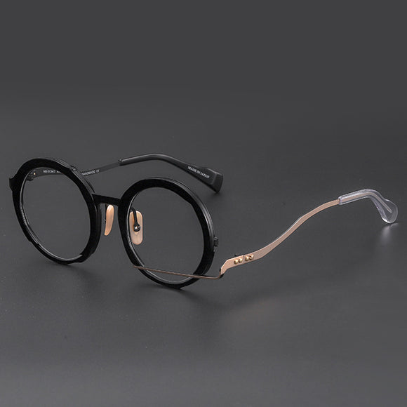 Lentes Graduados Marco Redondo Metálico - Diseño Fashion Versátil