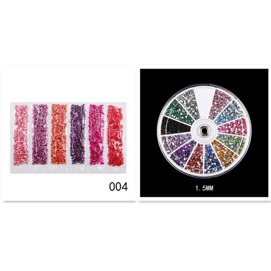 Fragmentos de Vidrio Diamante para Uñas - Acabado Oro y Plata - Image 10
