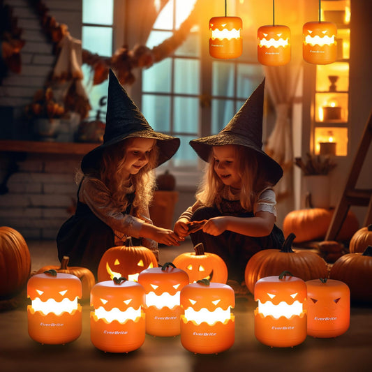 Lámpara LED Decorativa Calabaza Plegable para Halloween