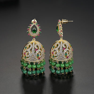 Aretes con Micro Incrustaciones de Circonio Estilo Europeo y Americano - Image 3
