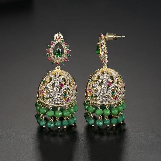 Aretes con Micro Incrustaciones de Circonio Estilo Europeo y Americano - Image 3