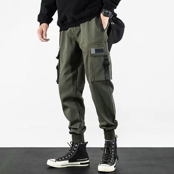 Pantalones Harem Corte Suelto Estilo Harlan para Hombre