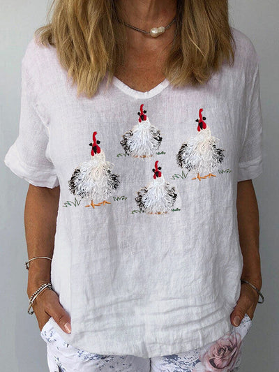 Blusa Estampada sin Cuello de Poliéster para Mujer - Image 9